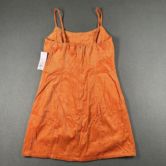 Wild Fable Dress Womens Small Orange Corduroy Sleeveless Mini Tank Strappy NWT - Picture 9 of 11